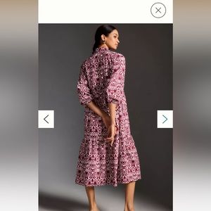 Anthropologie bettina midi dress